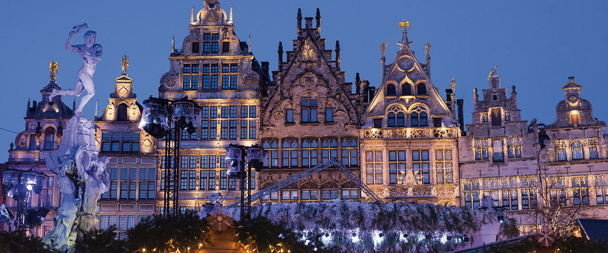 Christmas lights of Belgium